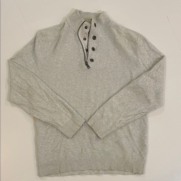 INC International Concepts Other - Men’s Light Gray 1/4 zip Sweater size L